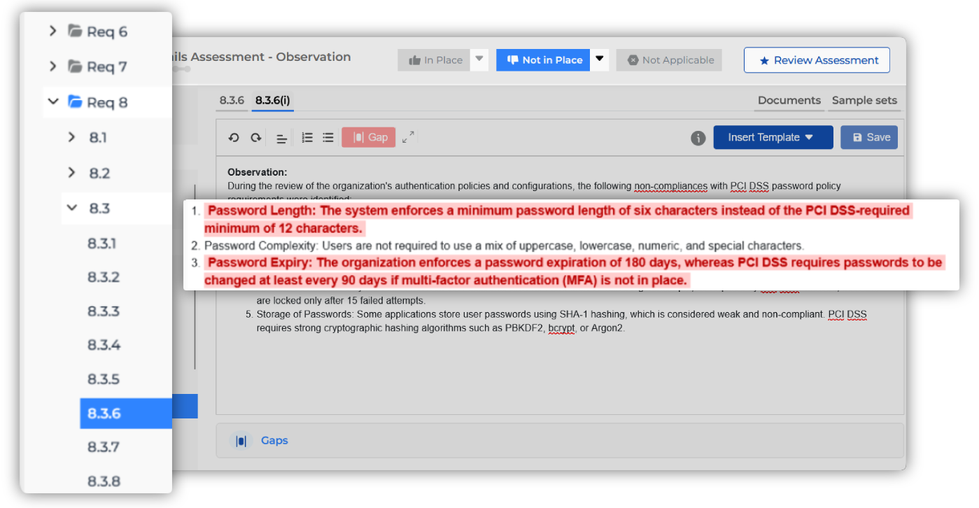 Scale assessments with guided workflows